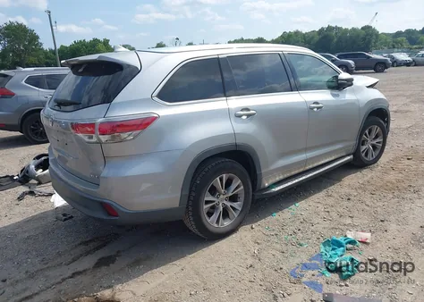 2015 Toyota Highlander Xle V6 from USA, damaged, VIN 5TDKKRFH1FS065420